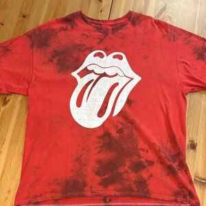 Rolling Stones Red Tie-Dye Tee